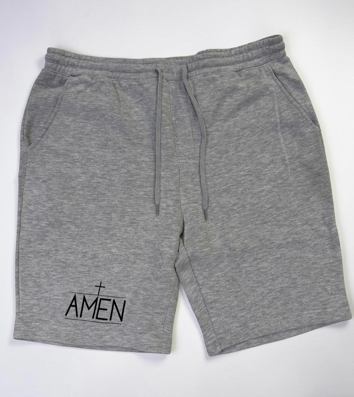 AMEN Heather Gray Sweat Shorts