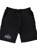 AMEN Black Sweat Shorts