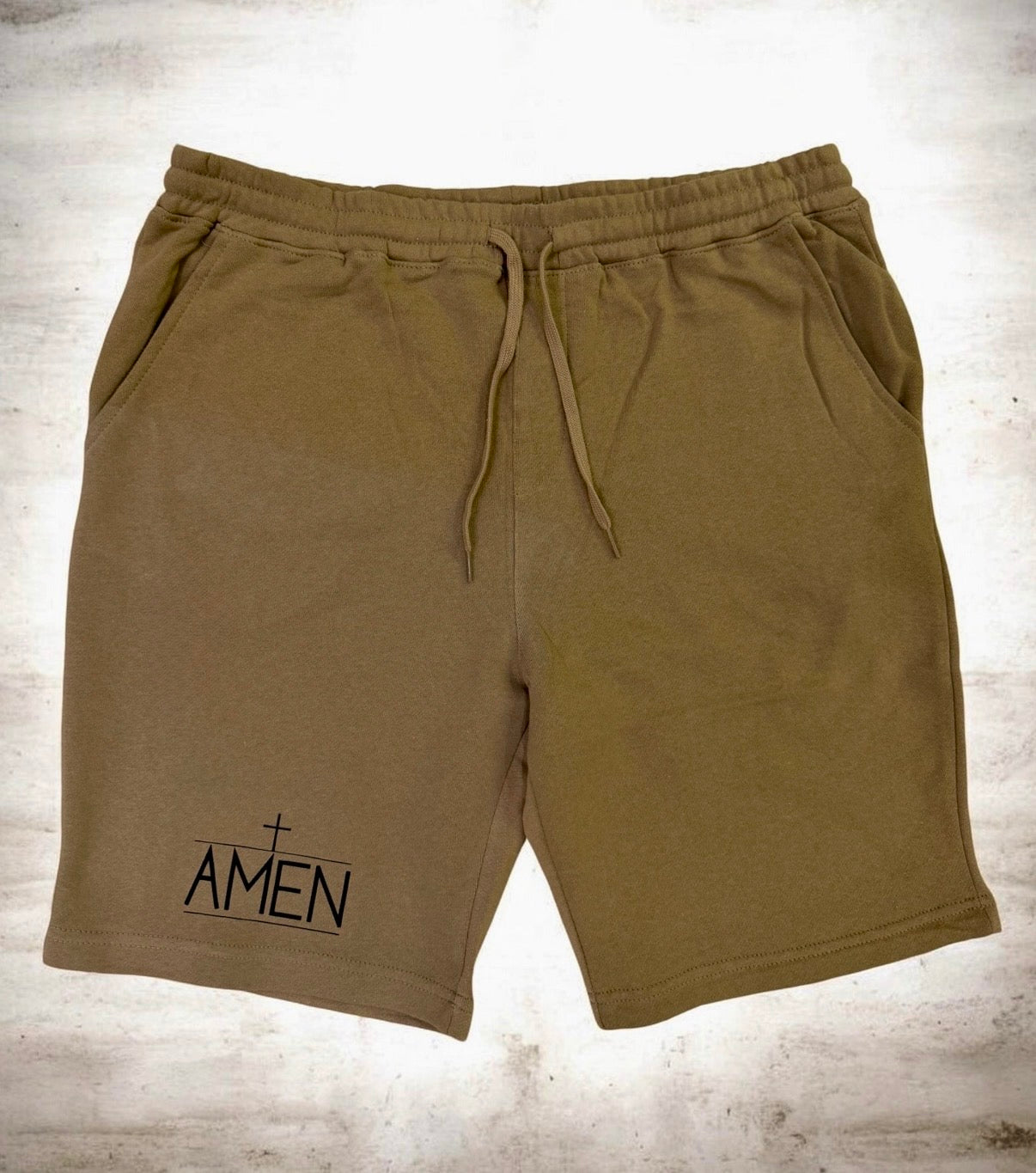 AMEN Camel Sweat Shorts