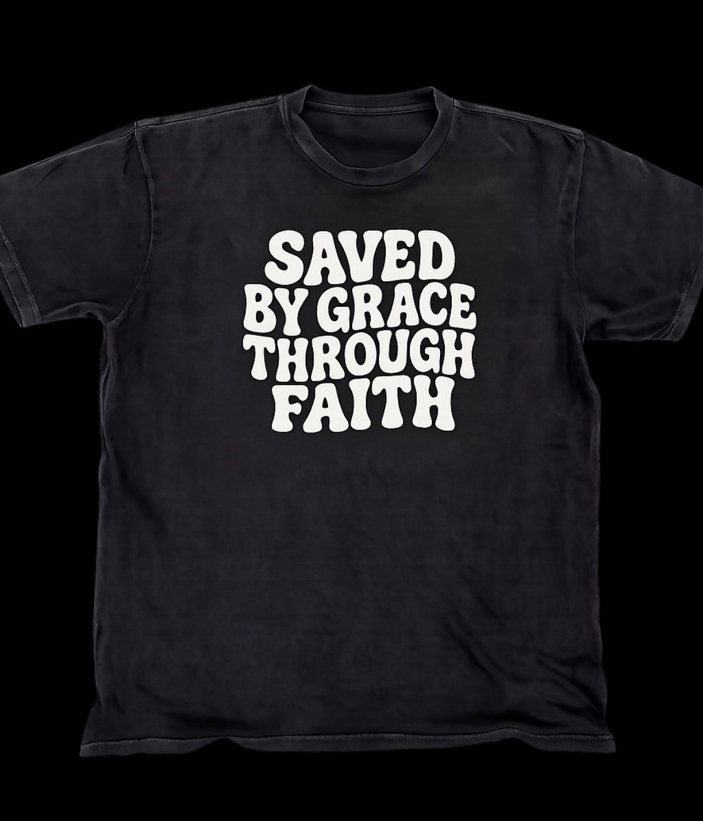 SAVED BY GRACE Premium Heavyweight Vintage Tee