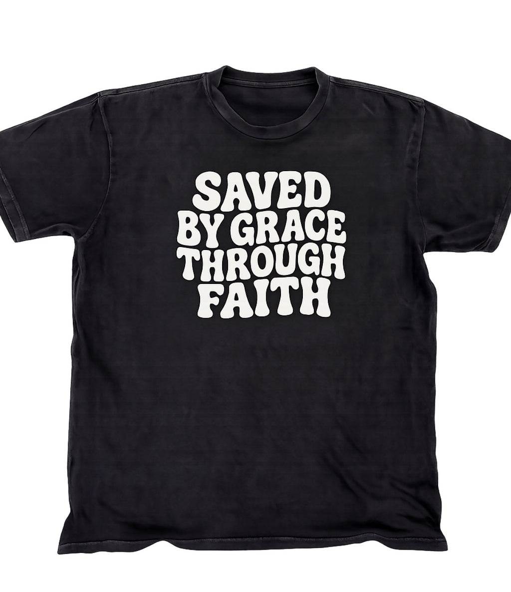 SAVED BY GRACE Premium Heavyweight Vintage Tee